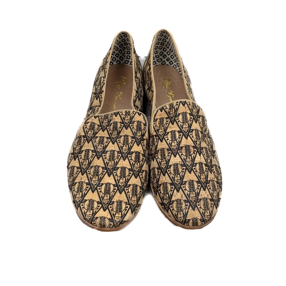 Matt Bernson Womens Size 11 Gitane Printed Cork Loafer Flat Shoes NEW! - Picture 3 of 7